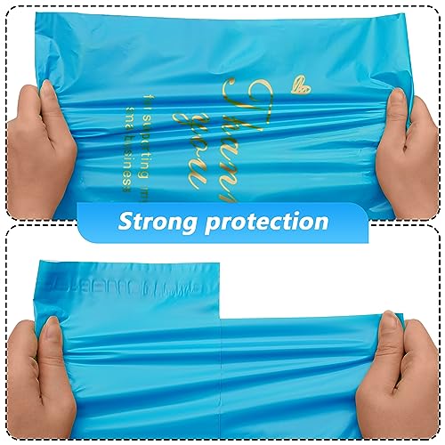 Thank You Poly Mailer 6x9 Inch 100 Pcs, Blue - color: Blue, size: 6x9 Inch 100 pcs