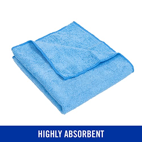 Quickie Microfiber Cleaning Cloth 14 x 14 Inches Blue Pack of 288 Washable and Reusable Ideal for Multi-Surface Indoor/Outdoor Dusting and Polishing - size: 14 inch x 14 inch (Pack of 12), style: 24 Pack