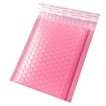 Water Resistant Bubble Envelope Mailers [10 Pack] 6 inch x 9 inch #0 Pink Poly Padded Shipping Envelopes Self Sealing Cushioned Packaging Bags