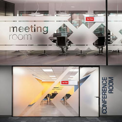 In Use or Available Door Sign for Home Office Restroom Conference Hospital - color: Silver in Use Available