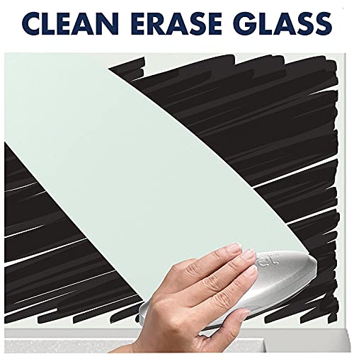 Quartet Glass Whiteboard Desktop Panel, Magnetic, 17" x 23", Dry Erase Surface, Includes Accessory Trays, 1 Marker and 2 High-Power Magnets, White (GDP1723W)