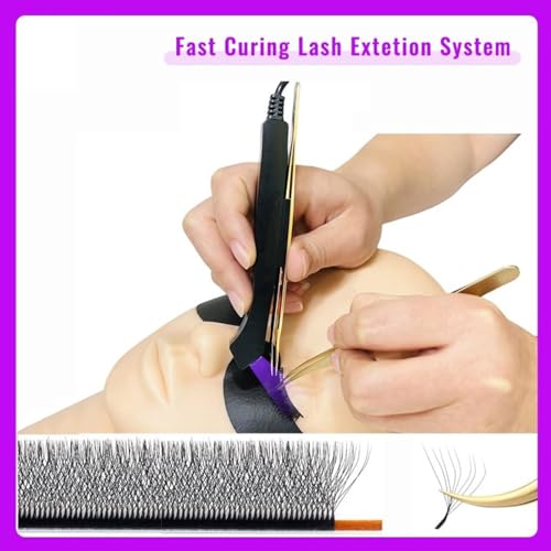 5W Lash Light with Foot Pedal for Fast Curing | 395-400nm Aluminum Alloy for Eyelash Extensions & Nail Art