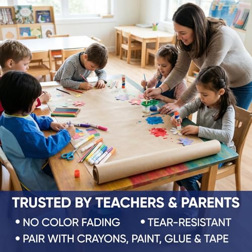 Dark Blue Construction Paper Roll 18" x 100 ft – Made in USA – 18" Bulletin Board Paper for Classroom & School, Teachers & Kids - color: Dark Blue, size: 18"W x 1200"L