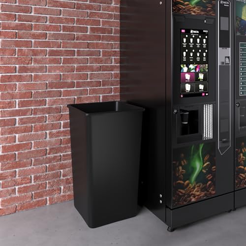 50 Gallon Black Square Commercial Trash Garbage Can | Outdoor Office Restaurant School Kitchen - color: Black, size: 50 Gallon, style: Trash Can