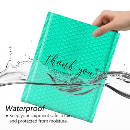 JinRuiKJ Bubble Mailers 6x10" 25 Pack, Padded Envelopes, Strong Adhesion Padded Mailers, Cushioning Padded Shipping Envelopes for Jewelry, Makeup - Green - color: Green, size: 6x10" 25Pcs