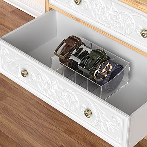 Acrylic Belt Organizer - color: 4 Compartments