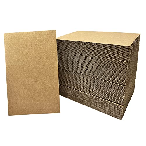 ANSSDO 50 Packs 8.5x11 Inch Corrugated Cardboard Sheets