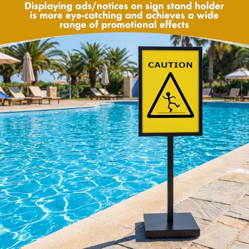 Gilprop 2 Pcs Poster Stand 19.6x27.5, Double Sided Metal Floor Sign Holder