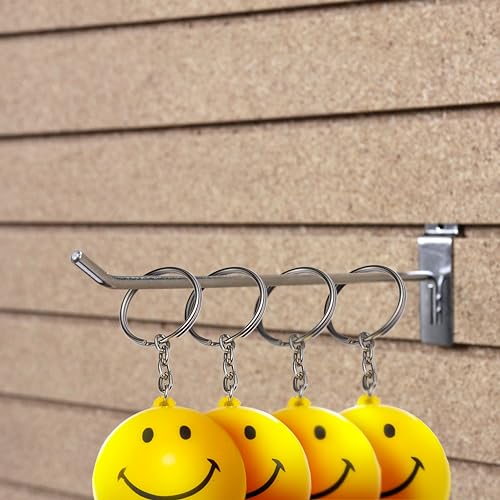 SSWBasics 12" Slatwall Hooks - Chrome - Pack of 50