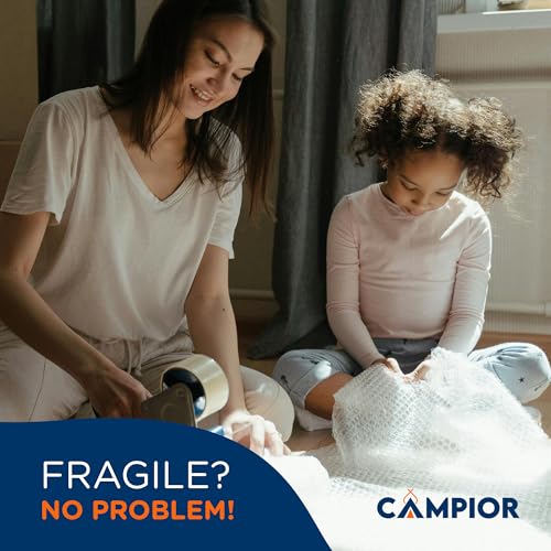Campior Small Bubble Cushioning Wrap for Moving and Shipping - 30 Ft Bubble Packing Wrap for Packaging Boxes and Mailers, Clear Bubble Roll Moving Supplies, Perforated Every 12 inches, Pack of 1 - size: Pack of 1