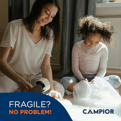 Campior Small Bubble Cushioning Wrap for Moving and Shipping - 30 Ft Bubble Packing Wrap for Packaging Boxes and Mailers, Clear Bubble Roll Moving Supplies, Perforated Every 12 inches, Pack of 1 - size: Pack of 1