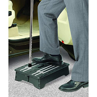 Portable Folding Step, Black, 1 Count