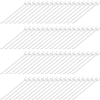 Funrous 100 Pack 12 Inch Stainless Steel Hooks for Pegboard, Silver - size: 12 Inch