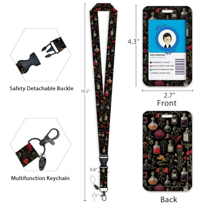 Giancomics Magic Vials Lanyards for ID Badges Holder Retractable Badge Reel - color: Magic Vials