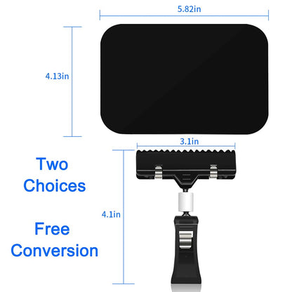 6 Pack 5.8x4.1" Double-Sided Chalkboard Signs with Clips for Retail Display - color: 6 5.8 X 4.1" Black Clips