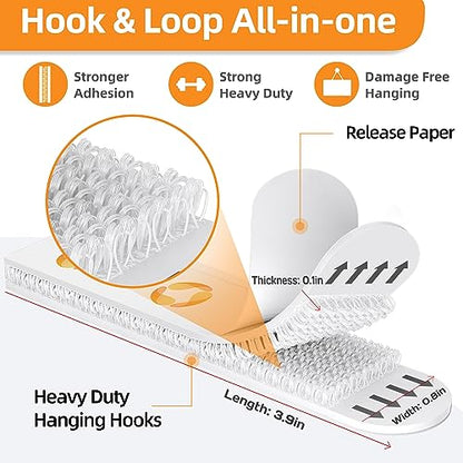 SummerBrite Damage Free Picture Hanging Strips, 40 Pairs, XL, White - size: X-Large 40 Pairs, style: White