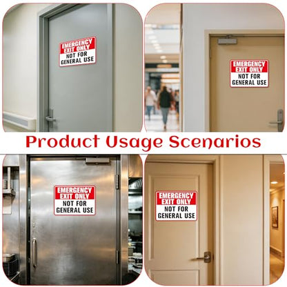 Emergency Exit Only Not For General Use Sign Sticker - color: Emergency Exit Only 493
