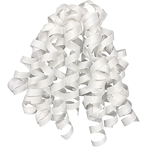 Jillson Roberts Curlie Gift Bows, Gift Wrap Accessory,White Grosgrain (12-Count) - color: Grosgrain blanco