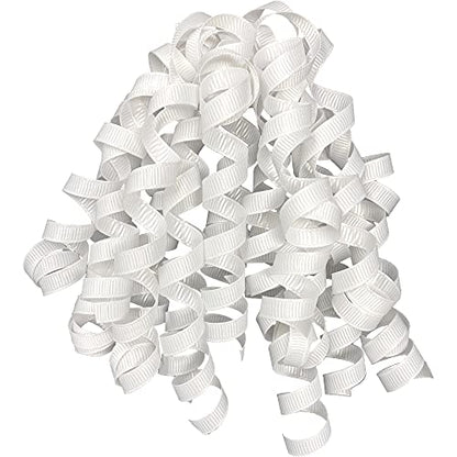 Jillson Roberts Curlie Gift Bows, Gift Wrap Accessory,White Grosgrain (12-Count) - color: Grosgrain blanco