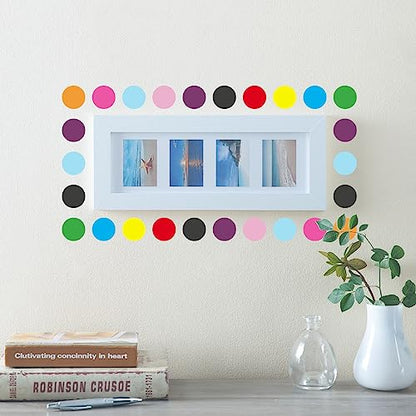 6020 PCS Circle Dot Stickers 3/4" Round Coding Label - color: 6020 Pcs Multicolored