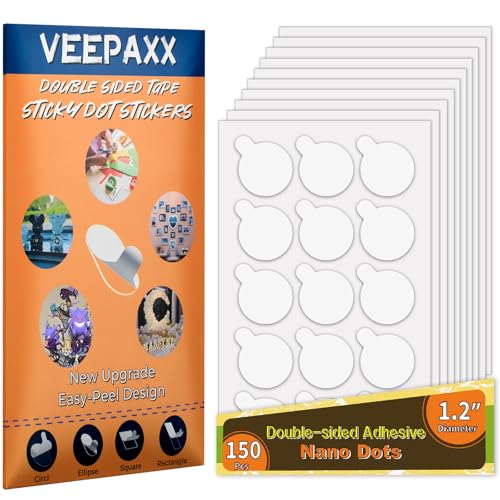 150Pcs Double Sided Adhesive Dots, Removable Clear Dots Sticky Tack, Waterproof No Trace Dots Adhesive Putty for Wall Hanging Crafts, Balloons Party Decorations Poster Picture Festival Decoration 30mm - size: 30mm(150pcs)