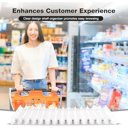 20-Pack 4FT, 12IN, 3N Spring-Loaded Shelf Pushers for Gondola Shelves (1–6 oz Products) - size: 3N (1-to-6 OZ)