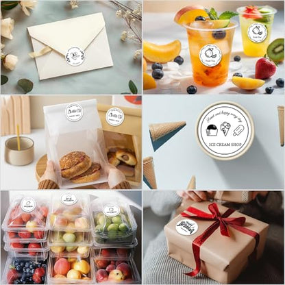 750PCS 2 Inch Circle Thermal Sticker Paper for Label Printer, White - color: White, size: 750PCS/Roll