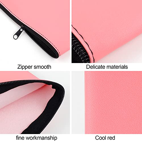 2 Pieces Money Bags with Zipper, 11x6.1 inch Money Pouch, Bank Bag, Cash Bag, Check Wallet, Cosmetics(pink) - color: Pink, size: 2 Pieces