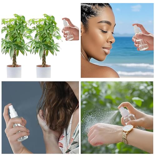 4Pk Clear Empty Travel Spray Bottles, Leakproof for Toner Face Hair