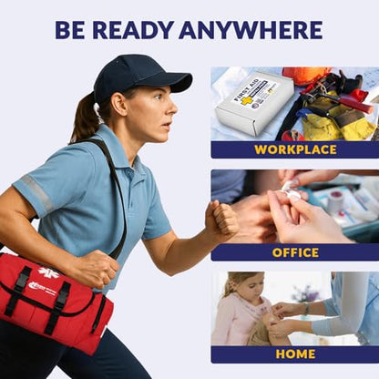 MFASCO First Aid Kit Refill Pack Workplace ANSI/OSHA 2021 Class B 417 Piece - size: 3 Shelf, style: Standard no Cabinet