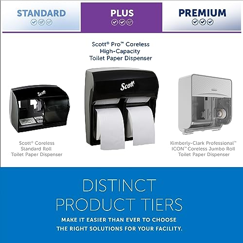 Scott Professional High-Capacity Toilet Paper Dispenser, Black (44518)