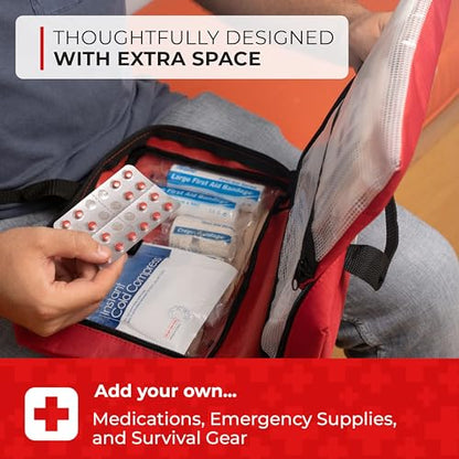Thrive First Aid Kit Multipack, 291 Pieces, Hospital Grade - style: 2 Pack - 291 Piece - Red