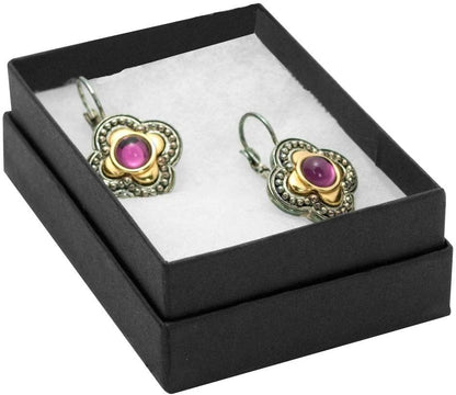RJ Displays 20 Pack Cotton Filled Matte Black Paper Cardboard Jewelry Gift and Retail Boxes for Pendants, Earrings, Charms, Pocket Watch 3 x 2 x 1 Inch #32 Size