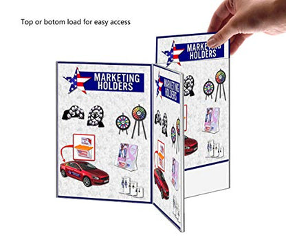Multi Sided Sign Holder Each Panel Holds Two 5" x 7" Menu Table Tent Clear Acrylic Countertop Display Restaurants Bars Menu's Drink List or Graphic Image by Marketing Holders - size: 6 Sides 5" x 7"