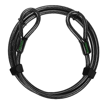 7 ft x 1/2" Heavy Duty Cut-Proof Security Cable, Kayaking & Outdoor Equipment - size: 7FT