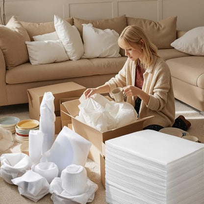 100 Pack Dish Packing Supplies for Moving, 12x12 Inch Cushion Foam Pouches - size: 100pcs 12×12inch
