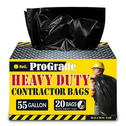 Reli. Contractor Garbage Bags 55 Gallon