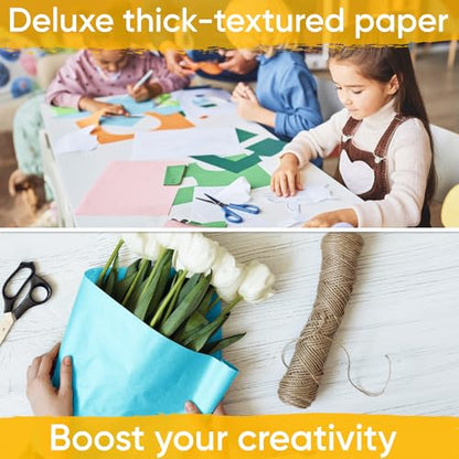 18" x 1200" (100 ft) Light Blue Kraft Paper (Case of 16 Rolls), Made in USA - color: Light Blue, style: Bulk Case - 1 Color