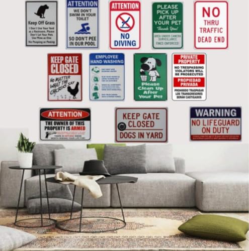 Do Not Enter Private Property No Parking Unique Novelty Tin Metal Sign 12"x8" - color: s392