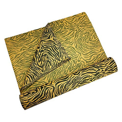 Prolinemax 20 Pc 20'' x 30'' Tiger Skin Animal Pattern Print Tissue Paper Gift Wrapping Tissues