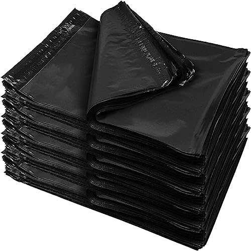 iMBAPrice 500-Pack Black Poly Mailers 14.5x19 Inch #6 Large Matte Black Color Poly Mailing Packing Envelopes Bags, Self Seal Adhesive Waterproof and Tear Proof (Total 500 Bags) - color: 14.5" X 19", size: 500 Bags (Black)
