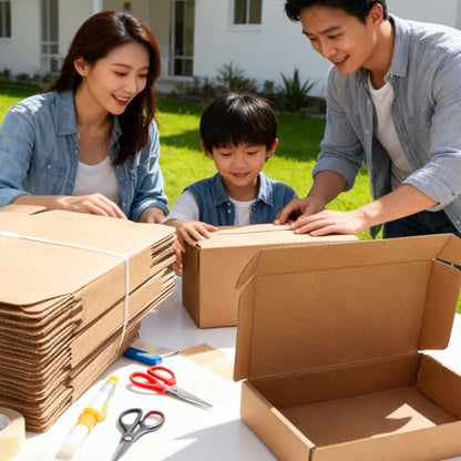 Brown mailer Boxes 9x6x2, 20 Pack Shipping Boxes for Small Business & Gifts - color: Brown, size: 9x6x2''