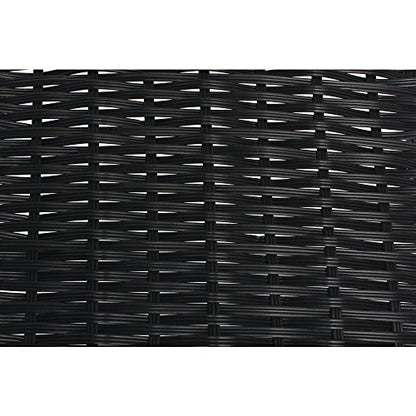 Kratos Rectangular Black Plastic Tapered Washable Produce Basket - color: Black, size: 15.5"Lx 24"D x 1.5"-7"H