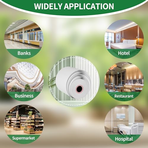 (5 Rolls) 3 1/8" x 230' Thermal Receipt Rolls - size: 3 1/8" x 230', style: 5 Rolls