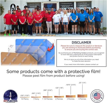 Marketing Holders Acrylic Slatwall J Shelf 12 Inch Wide by 2.5 Inch Deep Clear Floating Retail Product Display for Salons Boutiques and Specialty Shops