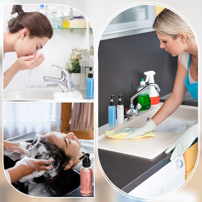 Nuenen 48 Pcs 4oz/120ml Lotion Bottles with Pump, Black and Clear - color: Black and Clear
