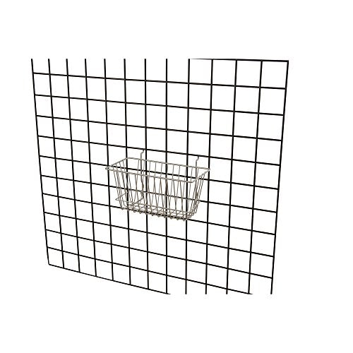 Econoco Multi-Fit Narrow Wire Baskets, Set of 6, Epoxy Chrome - color: Chrome Finish