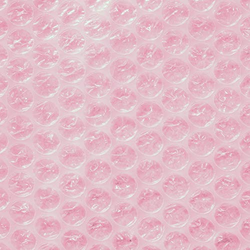 Anti-Static Bubble Roll, 12" x 350', 3/16", Pink - color: Pink Antistatic, size: 12" x 350' Small 3/16"