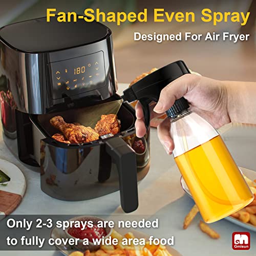 gmisun Oil Sprayer for Cooking, 2 Pack Olive Oil Spray Bottle, 10oz Food-Grade Plastic Oil Spritzer Mister, Refillable Oil Dispenser Bottle for Salad, BBQ, Grilling, Kitchen Baking, Roasting - size: 2 Pack