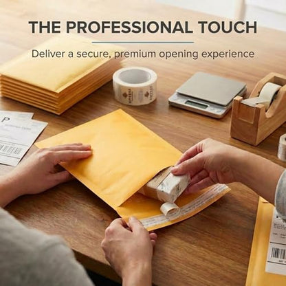 BOX USA 12 1/2 x 19" Kraft Bubble Mailers (50-Pack) - Brown Padded Envelopes, Self-Seal Shipping Bags for Small Business, Heavy Duty Cushioned Mailing Envelopes for Packaging and Shipping - size: 12-1/2x19" (50-Pack)